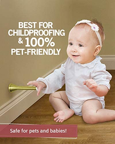 JD Jack N'Drill Jack N Drill 11-Pack Spring Door Stop 3 -inch Heavy Duty and Flexible Door Stops for Bottom of Doors for Home or Office, Easy to Install and 100% Child and Pet-Friendly - Image 4